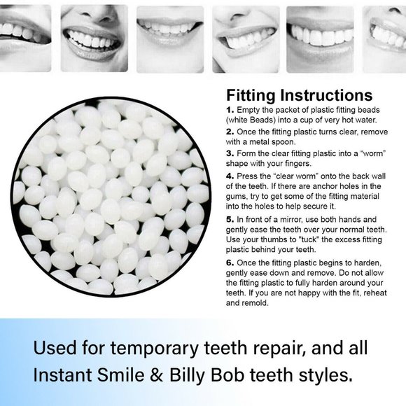 Instant Smile Makeover Pro Series Denture Repair Kit with Disk Moldable Reliner - Picture 5 of 6